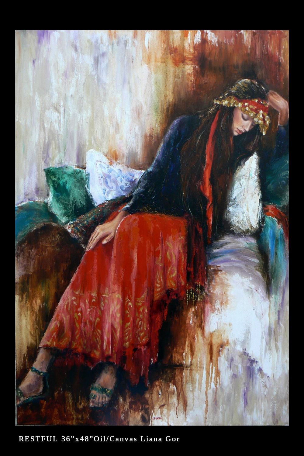 Liana Gor - Restful - Oil on Canvas